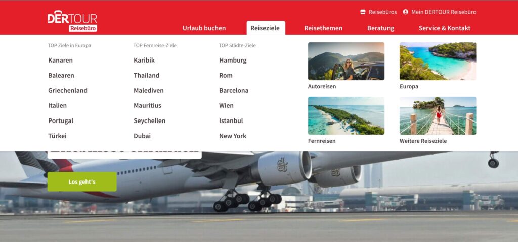 Projektscreenshot-DERTOUR-RB
